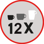 Symbol 12 verschiedene Getränke